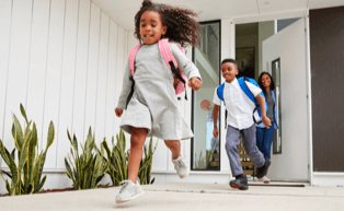 kids coming home from school
